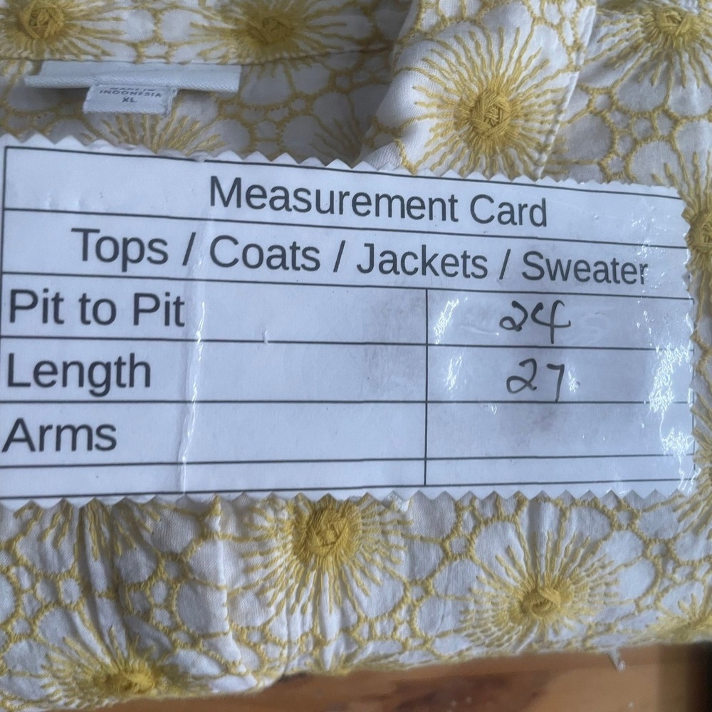 J Jill Button Up Yellow XL - Picture 9 of 14